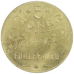 5 Kroner S. P. Petersens Eftf