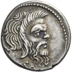 Denarius Vibia: Gaius Vibius Pansa Caetronianus, C•PANSA / ALBINVS•BRVTI•F