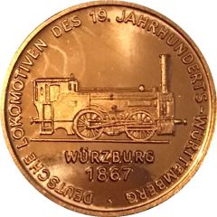 150 years of German Railroads Würzburg 1867