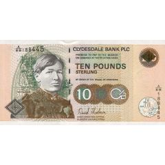 10 Pounds Clydesdale Bank