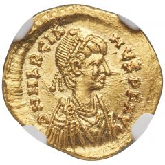 Tremissis - Marcian VICTORIA AVGVSTORVM, Constantinopolis