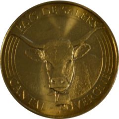 Tourist token - Monnaie de Paris - Pays-de-Salers - Cantal - Auvergne la vache