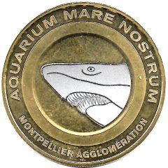Monnaie de Paris Tourist Token - Montpellier Agglomération Aquarium Mare Nostrum