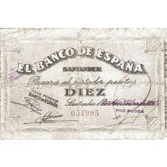 10 Pesetas Banco de España - Santander
