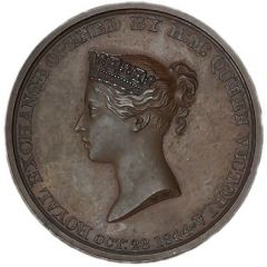 Medalet - Victoria Royal Exchange, W. Wyon, bronze