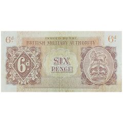 6 Pence - British Military Authority