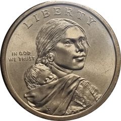 1 Dollar `Native American Dollar` Spread of Three Sisters Agriculture