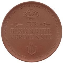 Medal - VEB cable factory Meissen