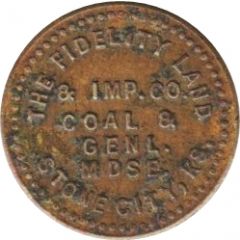 10 Cents - The Fidelity Land and Implement Company Stone City, Kansas