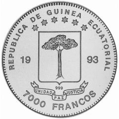7000 Francos CFA Olympic rings