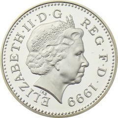 1 Pound - Elizabeth II Scottish Lion, Silver Proof