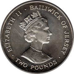 2 Pounds - Elizabeth II 90th Birthday of Queen Mother