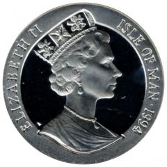1 Crown - Elizabeth II Three players, one kicking, Silver Proof