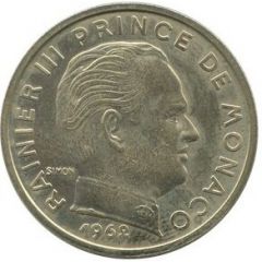 50 Centimes - Rainier III Silver Piedfort Essai