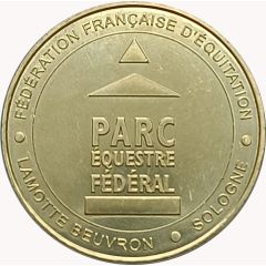 Monnaie de Paris Tourist Token - Fédération Française d`Equitation Parc Équestre Fédéral