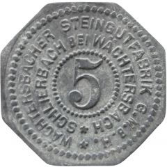 5 Pfennig - Schlierbach Wächtersbacher Steingutfabrik G.M.B.H.
