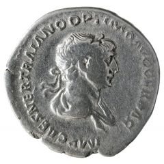 Denarius - Trajan P M TR P COS VI P P S P Q R FORT RED, Fortuna