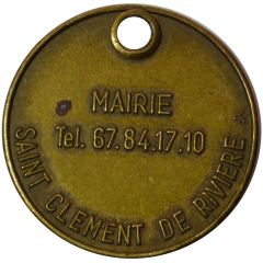 médaille Mairie de Saint Clement de Riviere 34980