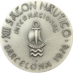 Medal - 12th international nautical exhibition in Barcelona 1974