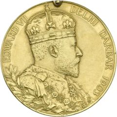 Award - Edward VII Delhi Durbar; gold