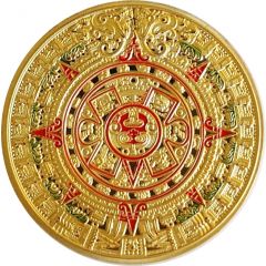 Token - Aztec gold Calendar golden, colored
