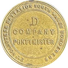 Token - 3d 2nd Volunteer Battalion - South Wales Borderers