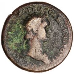Dupondius - Domitian S C, Mars and Victory