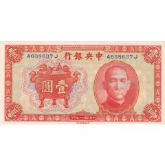1 Yuan Central Bank of China