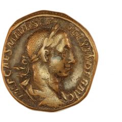 Sestertius - Severus Alexander ROMAE AETERNAE S C, Roma and Victory