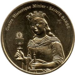 Jeton touristique - Monnaie de Paris - Centre Historique Minier - Sainte Barbe