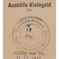 5 Pfennigs Satzung