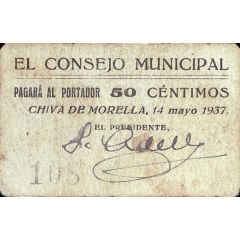 50 Céntimos Chiva de Morella