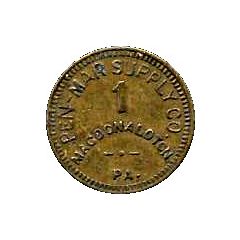 1 Cent - Pen-Mar Supply Co. Macdonaldton, Pennsylvania