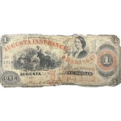 1 Dollar Augusta Insurance and Banking Co. - Georgia