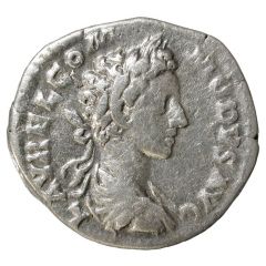 Denarius - Commodus TR P IIII IMP II COS P P, Salus