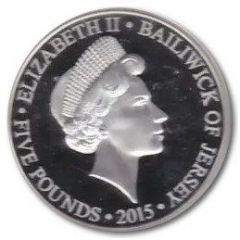 5 Pounds - Elizabeth II Longest Reigning Monarch - 1960`s Portrait, Silver