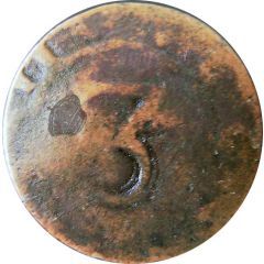 3 Réis - Pedro V Countermark `Small Crown` over 3 Reis, Portugal