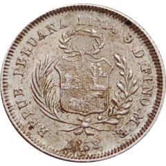 1/2 Real Transitional Coinage