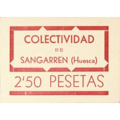 2.50 Pesetas Sangarrén