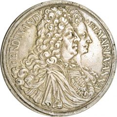 1 Thaler - Ferdinand William Eusebius and Maria Anna Vienna