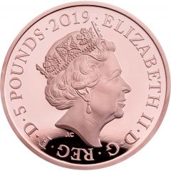 5 Pounds - Elizabeth II Yeoman Warders, Gold Proof