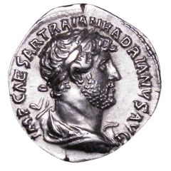 Denarius - Hadrian P M TR P COS III, Fortuna