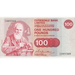 100 Pounds Clydesdale Bank