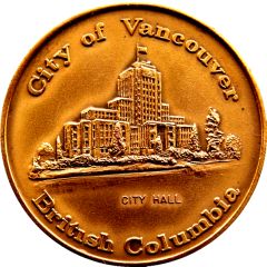 Medal - Vancouver City Hall Vancouver, British Columbia