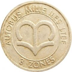 Token - Autobus Mille Iles Ltee 3 Zones, Montreal, Quebec