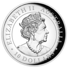 10 Dollars - Elizabeth II 6th Portrait - Australian Wedge-Tailed Eagle - Silver Coin