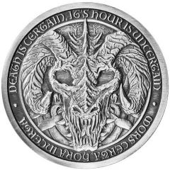 2 oz Silver Destiny Knight: Mors Draco - The Dragon of Death