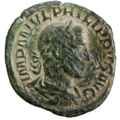 Sestertius - Philippus I LAET FVNDATA S C, Laetitia