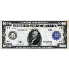 1000 Dollars Large-Size Federal Reserve Note