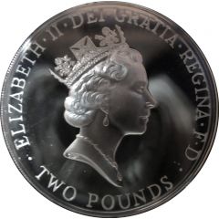 2 Pounds - Elizabeth II UEFA Euro 1996, Silver Proof